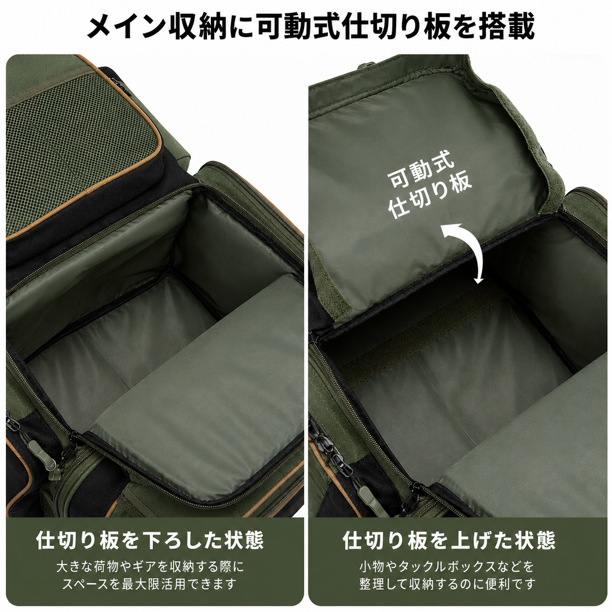 Visio™ フィッシングバックパック｜大容量・防水・収納力抜群