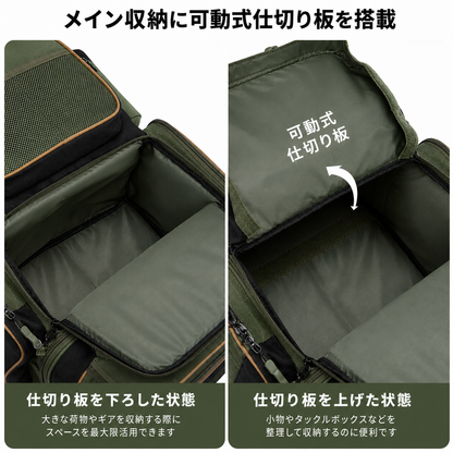 Visio™ フィッシングバックパック｜大容量・防水・収納力抜群